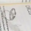 Anillos de pareja nomeolvides para hombres y mujeres, diseño de nicho moderno, anillos de pareja de rama y flor de moda, regalo de aniversario