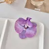 Cabezas de flores de orquídea artificiales impresas en 3D, caja de regalo para recuerdos, materiales florales para manualidades, decoraciones de boda, adornos para coche y suministros para manualidades hechas a mano