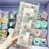 Grampo de Cabelo Camélia de Renda Doce Tridimensional, Presilha de Cabelo Flor de Rosa Super Delicada, Presilha para Mecha Lateral de Sessão de Fotos de Menina