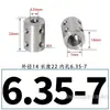 Acoplamiento de Acero Inoxidable Eje de Motor Conversión de Diámetro Variable Acoplamiento Rígido de Conexión Motor 3/4/5/6/10-12mm