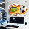 Adesivos de Parede Estéreo 3D Adesivos de Parede de Futebol Adesivos de Parede Decorativos para Sala de Estar Quarto Adesivos de Parede Autoadesivos