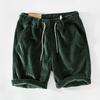 Pantalones Cortos Americanos de Trabajo Pesado para Hombre Verano Ins Moda Retro Pana Corsé Marca de Moda Pantalones Casuales para Hombre