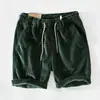 Shorts Heavy Workwear Americanos Verão Masculino Ins Moda Retro Corduroy Corduroy Moda Marca Calças Casuais Masculinas