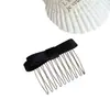 Pente Grampo de Cabelo com Laço de Cetim Novo Estilo Ferramenta de Penteado para Arrumar Fios Soltos Pente de Penteado Inserir Grampo de Pente Acessório de Cabelo