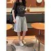 Pantalones cortos deportivos versátiles de estilo coreano con cordón para el día a día, unisex, casual, modernos, de corte holgado, adelgazantes, pantalones versátiles hasta la rodilla
