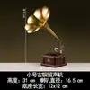 Tocadiscos de Vinilo Adornos Nórdicos de Lujo Ligero Modelo Retro Gramófono Gabinete de Vino Cafetería Decoraciones para Ventanas del Hogar