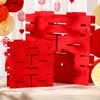 Enfeites tridimensionais "felicidade dupla" para casamento, decorações para quarto de noivos, quarto e sala de estar, arranjos para quarto de noivos, coleção completa de artigos para casamento