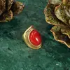 Anillos Estilo Palacio Vintage de Qingdao, Modernos y Versátiles, Exquisitos Accesorios de Fiesta, Joyería Única de Tendencia Nicho para Mujeres