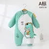 Macacão de Bebê, Roupas de Algodão Outono e Inverno, Macacãozinho, Roupas de Bebê Acolchoadas, Roupas de Algodão para Recém-Nascido, Tecido de Algodão Puro Quente