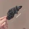 Presilha Banana de Rede para Rabo de Cavalo Alto, Presilha de Cabelo para Cabelos Finos, Piranha Elegante para a Nuca, Presilha Vertical Pequena para Mulheres, Acessório de Cabelo
