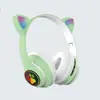 Fone de ouvido Bluetooth ST38M com orelhas de gato e LED luminoso para garras de gato, Fone de ouvido Bluetooth, Fábrica de origem