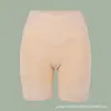 Pantalones Cortos de Seguridad de Cinco Puntos con Encaje de Cintura Alta Ajustados al Vientre para Mujer, Antideslizantes, Antienrollamiento, Sin Costuras, Talla Grande