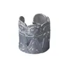 25 Anillos Nuevos Poseidón, Retro Elegantes, Anillos de Plata Versátiles, Diseño de Nicho a la Moda, Anillos de Abrazo para Mujeres