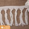 Tapete de franja de borla de algodão feito à mão 100% algodão têxtil para casa cortina acessórios decorativos de renda em estoque atacado