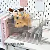 Caja de Almacenamiento Transparente para Mascarillas de Mascotas, Caja de Almacenamiento de Escritorio con Compartimentos de Gran Capacidad, Estante de Almacenamiento para Productos de Cuidado de la Piel en el Baño