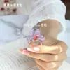 Anillo de Mariposa de Vidrio Hecho a Mano Zibo Celebridad de Internet Artesanía Fotografía Diseño de Nicho Joyería Avanzada de Vidrio Regalo
