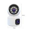V380pro wifi banda dual soporte 2. Máquina de cabeza móvil interior de doble lente para red 4g5g