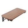 Mesa de noche plegable para uso doméstico, estante lateral de dormitorio, mesa auxiliar pequeña para apartamentos de alquiler, solución de almacenamiento, mueble auxiliar