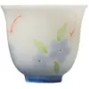 Moxi Flor Azul Pez Luchando Hielo de Jade Porcelana Cerámica Hogar Juego de Té Taza Pequeña Juego de Té Kung Fu Taza de Degustación
