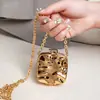 Bolsa Caixa de Acrílico 2024 Verão Feminina Porta-Batom Cushion Bolsa de Armazenamento Bolsa Transversal com Corrente Feminina Bolsa Transversal com Corrente