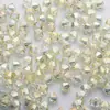 Cuentas sueltas de cristal de dos puntas con borde superior, de 4 mm, para manualidades, accesorios de joyería