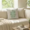 Almohadas Decorativas Personalizadas de Algodón y Lino Estampadas con Temática de Plantas de Alta Venta para Sofá de Sala de Estar, Decoración del Hogar, Siesta y Uso en Automóvil
