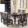 Nueva mesa de comedor y silla de estilo chino, combinación retráctil, redonda, retro, variable, plegable, para apartamentos pequeños.