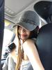 Gorra de Béisbol Gris Retro con Letra Personalizada para Mujer, Ala Ancha de Alta Gama, Circunferencia de Cabeza Grande, Hace que la Cara Parezca Más Pequeña, Versátil Gorra de Visera de Pato para Hombre