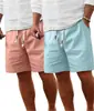 2026 Comércio Exterior Verão Masculino Solto Moda Versátil Curto Casual Calças Estilosas Roupa de Trabalho Tendência Atacado em Estoque