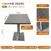 Mesas y Sillas de Restaurante de Té Estilo Hong Kong, Sillas Plegables Sencillas de Acero Inoxidable Acolchadas, Mesas Cuadradas de Restaurante Temático, Asientos en Cabina, Sofá Doble
