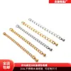 Cadena de extensión de acero inoxidable 316L collar pulsera cadena de cola 18K oro titanio acero cadena de gota de agua accesorios de joyería diy venta al por mayor