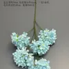 Flores Artificiales Azules Ramo Materiales para Decoración de Escena de Boda, Rosas Azules para Arreglo de Piso de Salón de Bodas y Flores Decorativas