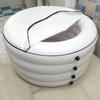 Piscina de Spa Grande para el Hogar 1.6m Cubeta de Baño Plegable Piscina Inflable de Masaje Piscina de PVC Familiar para Adultos