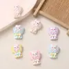 Dibujos animados DIY Accesorios de resina Ramo Gato pequeño Pegamento de crema Hecho a mano Pinza para el pelo Funda para teléfono móvil Hebilla de zapato Accesorios