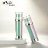 En stock botella acrílica nueva de doble tubo de 40 ML para dispensar con doble orificio