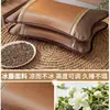 Almohada de Trigo Sarraceno de Verano, Núcleo de Almohada de Ratán Hielo de Verano, Protección Cervical para Adultos, Ayuda para Dormir, Almohada de Bambú, Almohada Dura Entera para Hombres