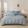 Conjunto de algodão simples de quatro peças 133*76 capa de edredom de algodão dupla cor sólida roupa de cama doméstica conjunto de três peças capa de edredom individual