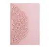 Sobre para tarjeta de felicitación de boda transfronteriza, invitación de Acción de Gracias, tarjeta de encaje rosa, cubierta de invitación de San Valentín grabada, en stock