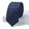 Nueva Corbata Casual para Hombre con Patrón Floral Geométrico Jacquard Multicolor Nudo Windsor para Ropa Formal de Negocios