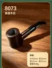 Pipa de Ébano Estilo Mixto Mango Curvo Recto Flauta de 9 mm Flauta de 3 mm Accesorios para Boquillas de Cigarrillo para Hombre