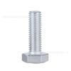 Tornillo hexagonal exterior galvanizado, tornillo de hierro galvanizado en zinc azul y blanco, perno de grado 4.8 estándar nacional, perno GB 30