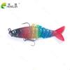 Nuevo Paquete de Colores Hengjia Señuelo Blando para Peces de Plomo Luya Pesca en Hielo Luya Señuelo Blando Peces de Múltiples Secciones Señuelo Blando al por Mayor