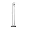 Adicionar colher de cuia de aço inoxidável com cabo longo 32cm colher redonda pontiaguda colher de óleo concha para panela quente colher de tempero colher para misturar café