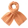 Cachecol de Cashmere 100% Puro Estilo Simples Outono e Inverno para Mulheres Tricô de Trança Proteção Quente para o Pescoço Cruzado Gola Falsa