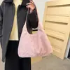 Bolso Peludo de Hombro Único para Otoño e Invierno para Mujer 2026 Nuevo Estilo Coreano Bolso de Mujer Ins Bolso de Mano Bolso de Hombro Transversal de Moda Bolso de Felpa Transfronterizo