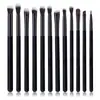 Set de 12 brochas de maquillaje transfronterizo, brocha para delineador, brocha para sombras de ojos, herramientas de maquillaje, brochas de maquillaje al por mayor y personalizadas