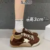 Sapatos de treino alemães com cadarço de couro de vaca, sapatos femininos de estrela 2026, novos sapatos versáteis para mulheres, sapatos esportivos casuais, sapatos Forrest Gump
