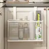 Estante de Almacenamiento para Puerta de Gabinete Montado en Pared Set Completo de Utensilios de Cocina Caja de Condimentos para Jengibre y Ajo Cesta Colgante para Verduras Artefacto Sin Taladro