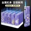Isqueiro de Metal Descartável Novo Tendência de Alto Acabamento Fosco Azul Chama Direta à Prova de Vento de Grande Capacidade