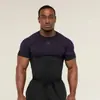 Camiseta Deportiva Fitness Gymshark/Onyx5 para Hombre Secado Rápido Transpirable Elástica Cuello Redondo Manga Corta Ajustada Ropa de Entrenamiento
